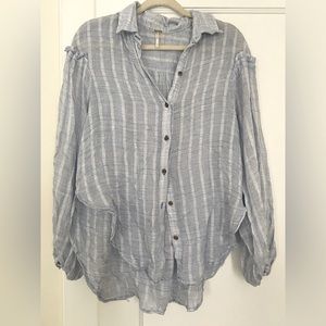 Free People flowy dress shirt